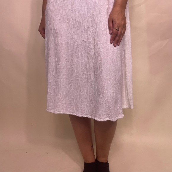Vintage 90s More Jazz white floral embroidered plus size midi sun dress Size 16 - Picture 2 of 13
